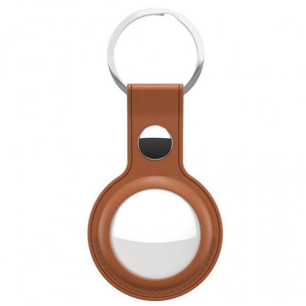 AirTag Holder Leather 2-pack Brown