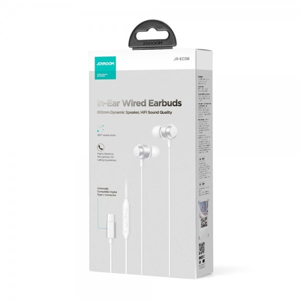 Headphones EC06 USB-C Silver
