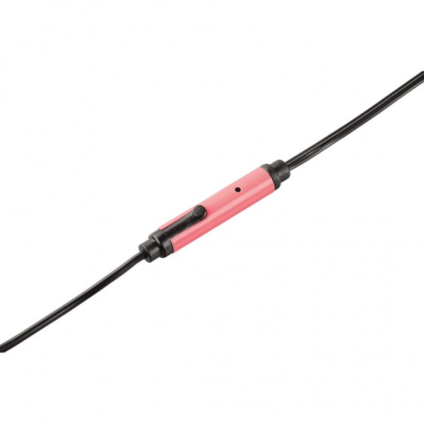 Wired Earphones Shiny In-Ear Silver Pink