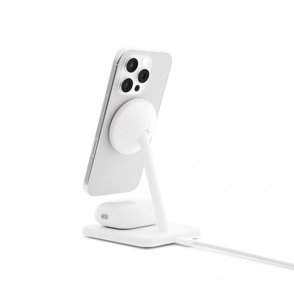 Wireless charger HiRise 2 Deluxe Qi2 MagSafe White