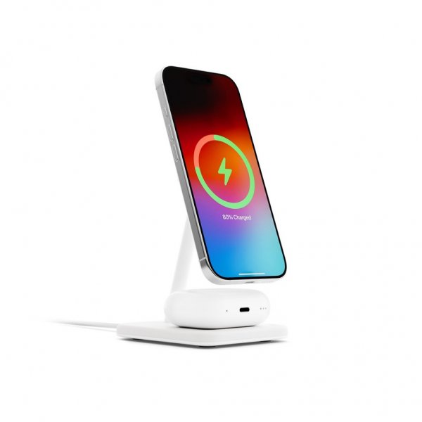 Wireless charger HiRise 2 Deluxe Qi2 MagSafe White