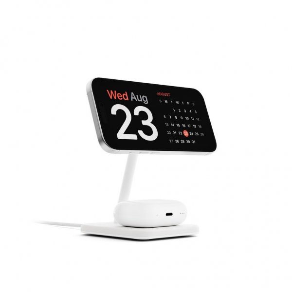 Wireless charger HiRise 2 Deluxe Qi2 MagSafe White