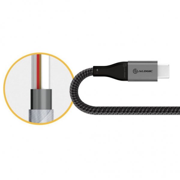 Ultra USB-A to USB-C Cable 3A/480Mbps 30 cm Space Grey