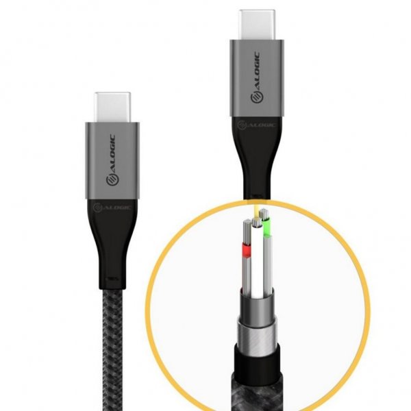 Ultra USB-C to USB-C Cable 5A/480Mbps 30 cm Space Grey