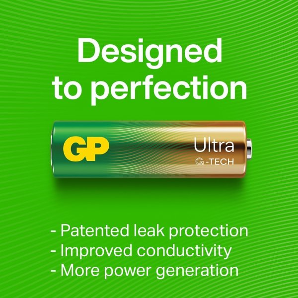 Ultra Alkaline D Battery 13AU/LR20 2-pack