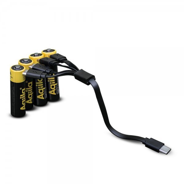 Rechargeable AA Battery USB-C 4-pack