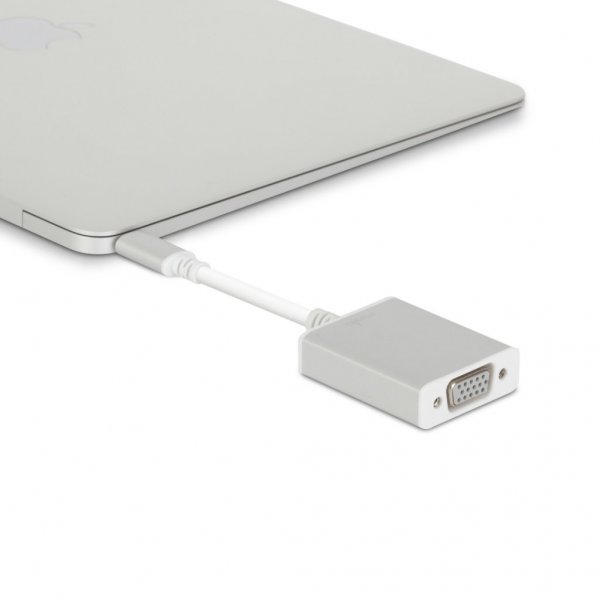 USB-C to VGA-adapter Silver