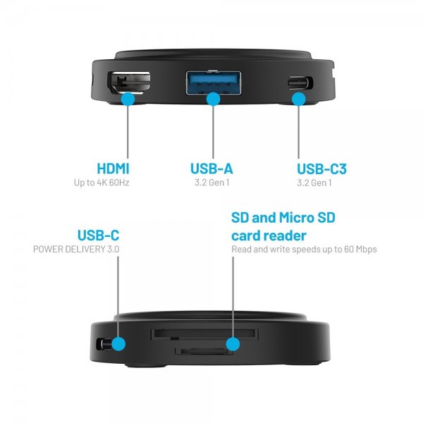 USB-hub MagHUB USB-C 7in1