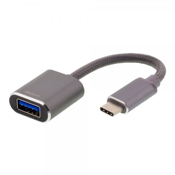 USB-C 3.1 Gen 1 to USB-A OTG Adapter Space Grey