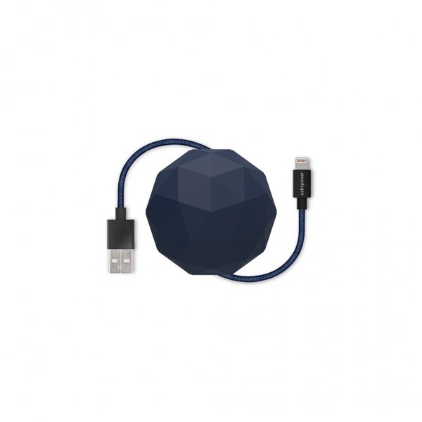COSMO Lightning Cable with Storage 1.2 meter Marine Blue