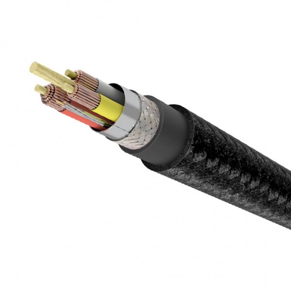 Cable USB to Lightning Kevlar 1.2m Black Gold