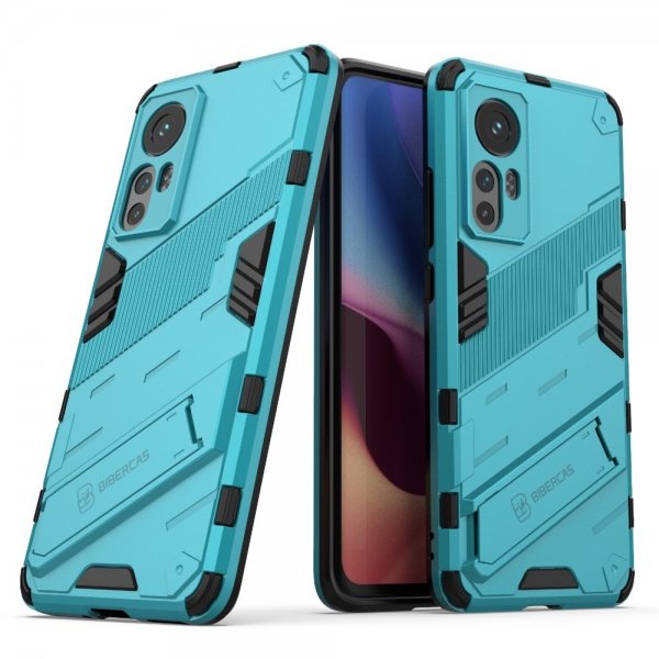 Xiaomi 12/12X Case with Stand Cyan