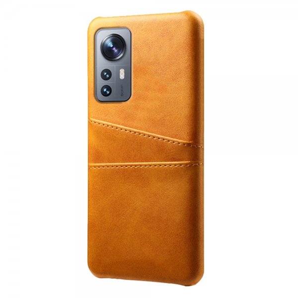 Xiaomi 12/12X Case with two Card Slots Light brown