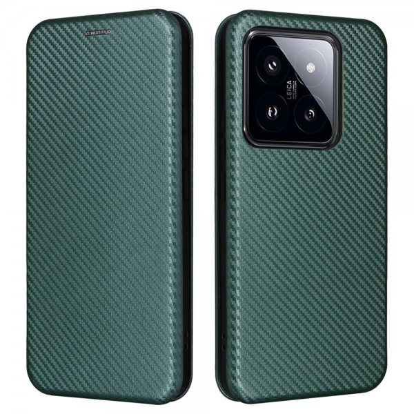 Xiaomi 14 Cover Carbon Fiber Texture Green