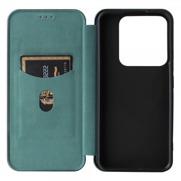 Xiaomi 14 Cover Carbon Fiber Texture Green