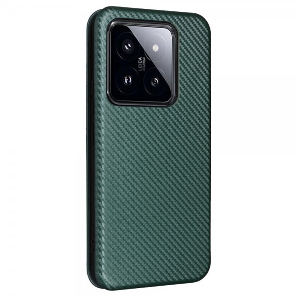 Xiaomi 14 Cover Carbon Fiber Texture Green