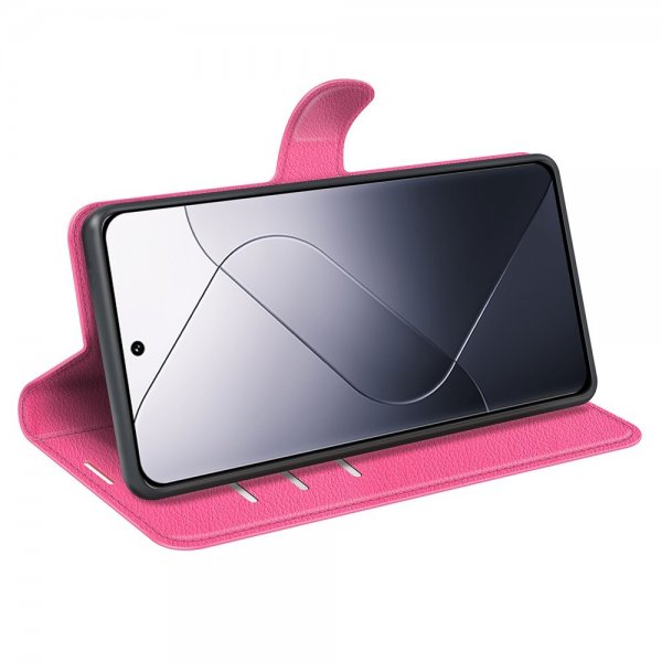 Xiaomi 14 Cover Litchi Magenta