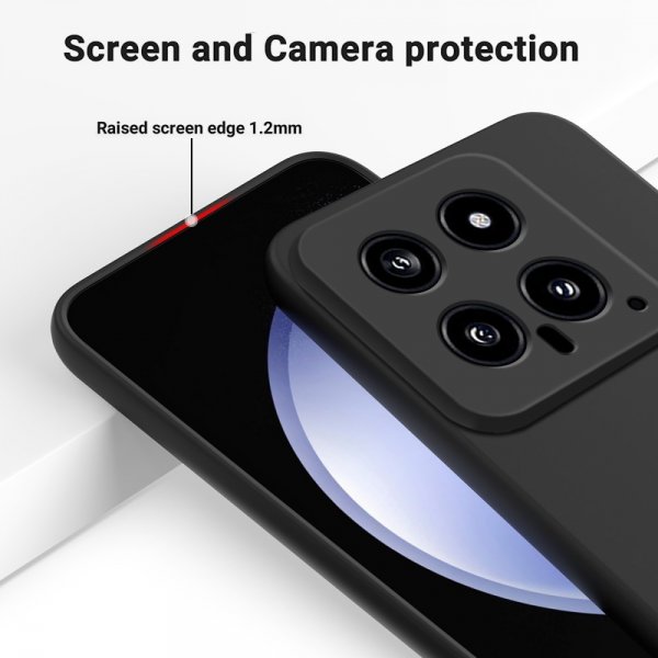 Xiaomi 14 Case with Strap Silicone Black