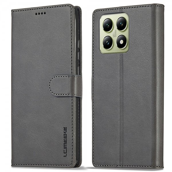 Xiaomi 14T Cover with Card Slot Stand Function Grey