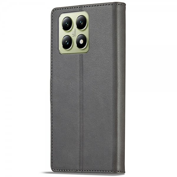Xiaomi 14T Cover with Card Slot Stand Function Grey