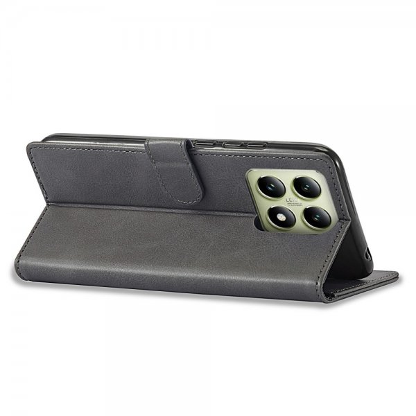 Xiaomi 14T Cover with Card Slot Stand Function Grey