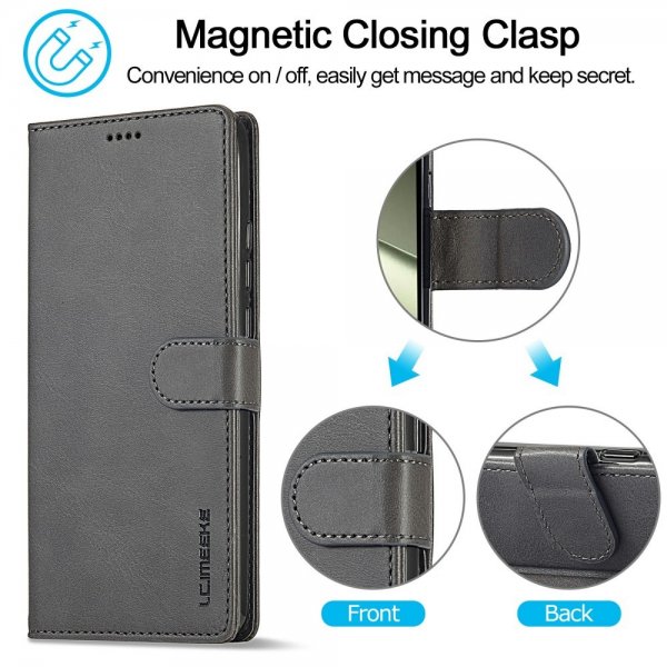 Xiaomi 14T Cover with Card Slot Stand Function Grey