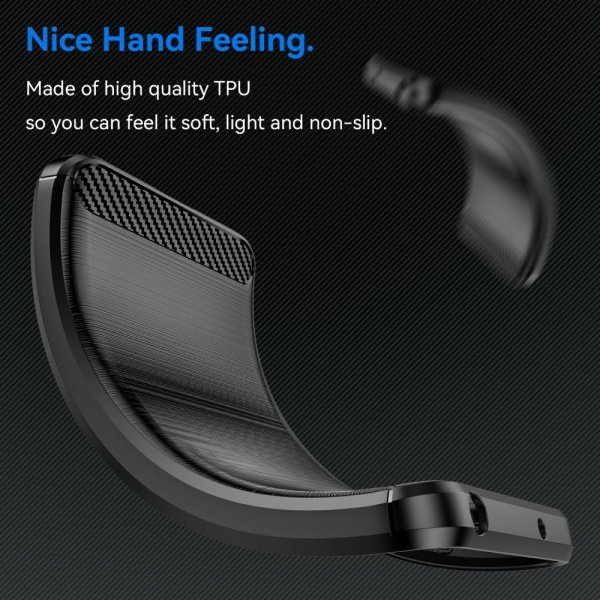 Xiaomi 14T Case Brushed Carbon fiber texture Black