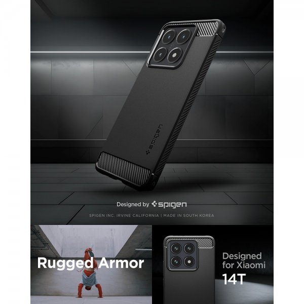 Xiaomi 14T Case Rugged Armor Matte Black
