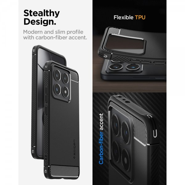 Xiaomi 14T Case Rugged Armor Matte Black