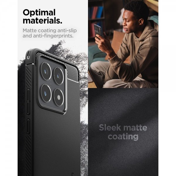 Xiaomi 14T Case Rugged Armor Matte Black