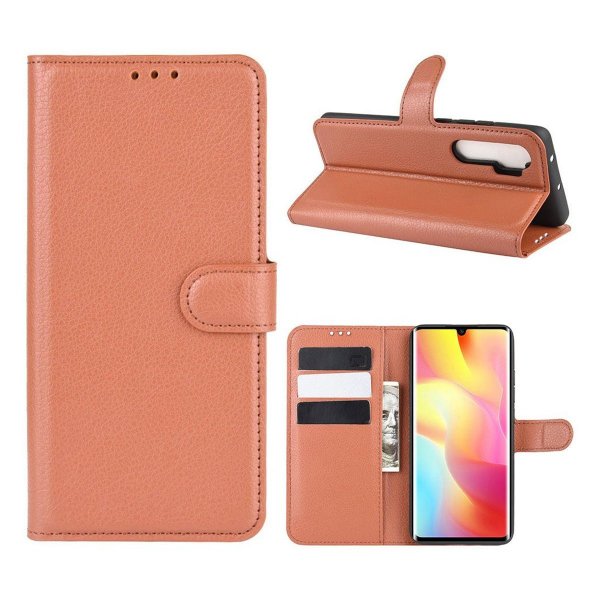 Xiaomi Mi Note 10 Lite Cover with Stand Brown