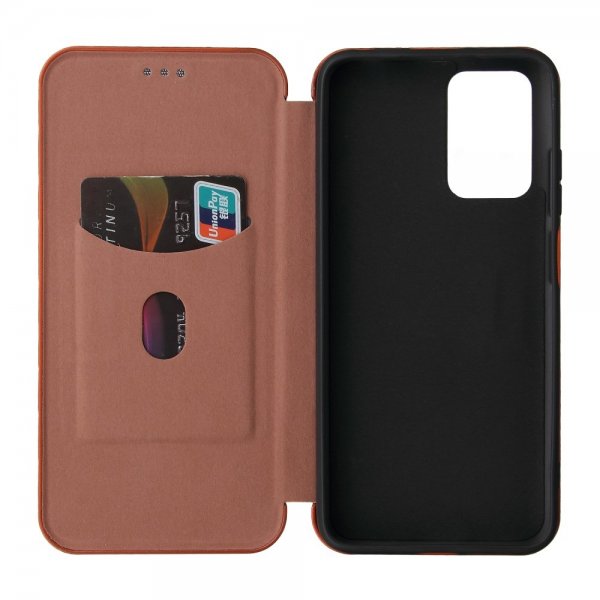 Xiaomi Redmi 10 Cover Carbon Fiber Texture Brown