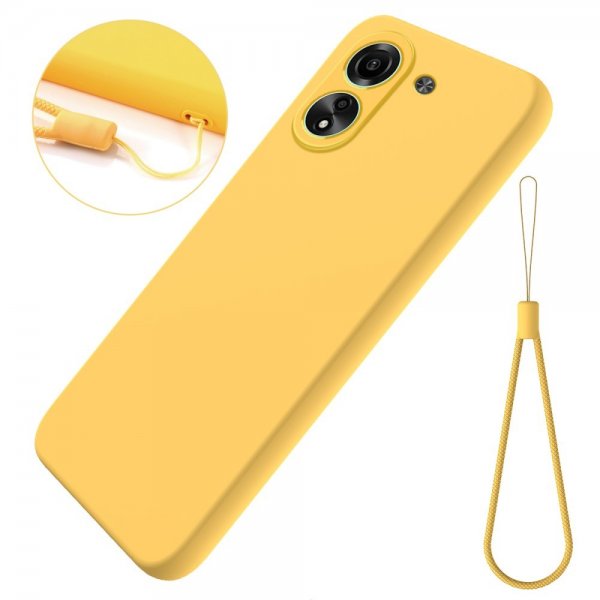Xiaomi Redmi 13C Case with Strap Silicone Yellow