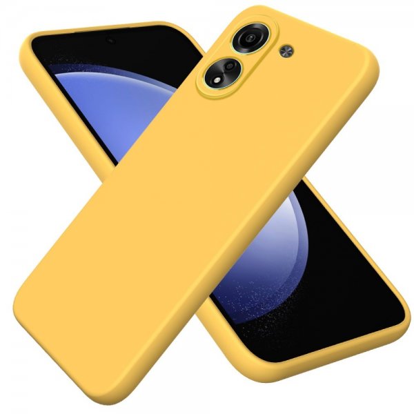 Xiaomi Redmi 13C Case with Strap Silicone Yellow