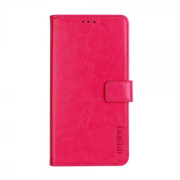 Xiaomi Redmi 9T Cover Leather texture Magenta