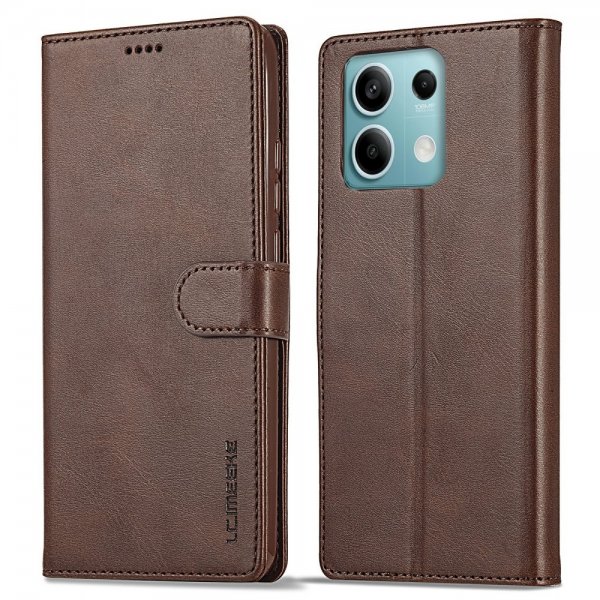Xiaomi Redmi Note 13 Pro 5G Cover with Card Slot Stand Function Brown