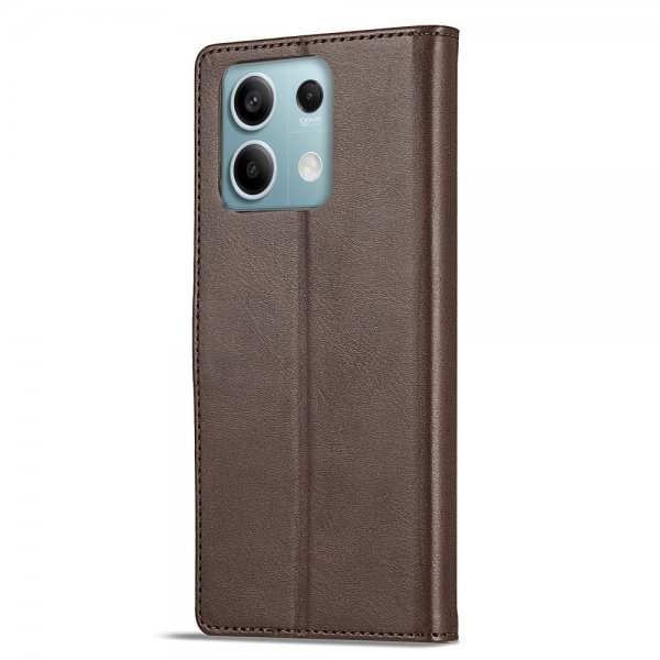 Xiaomi Redmi Note 13 Pro 5G Cover with Card Slot Stand Function Brown