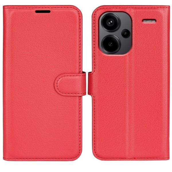 Xiaomi Redmi Note 13 Pro Plus 5G Cover Litchi Red