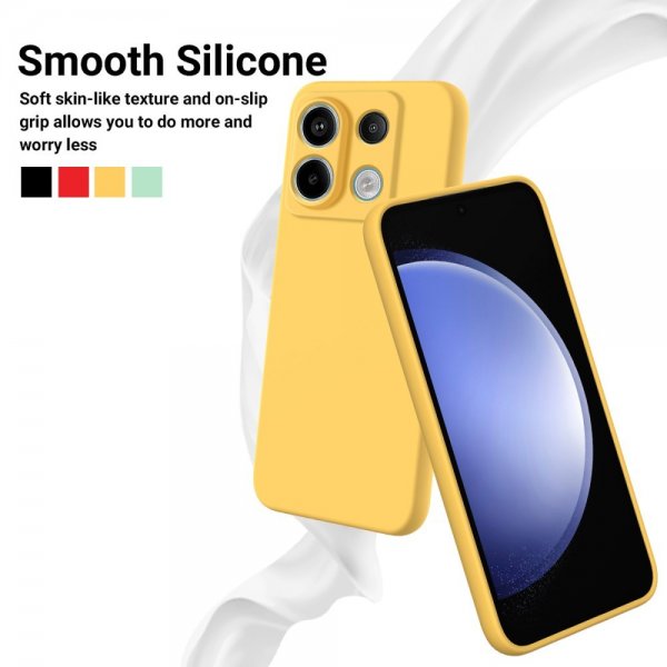 Xiaomi Redmi Note 13 Pro 5G Case with Strap Silicone Yellow
