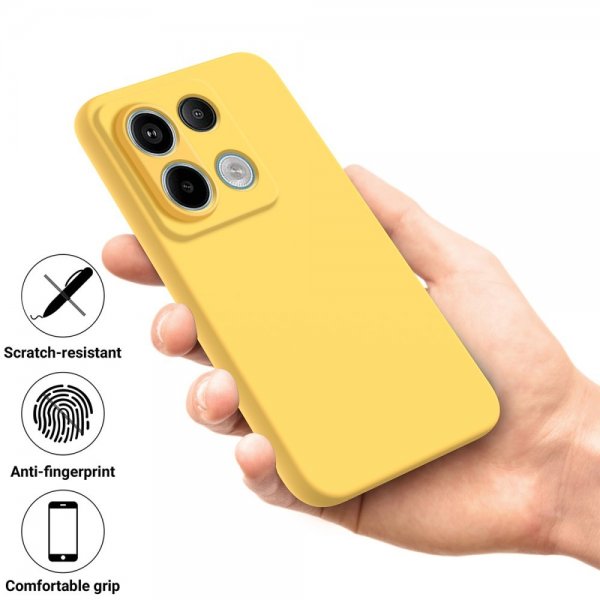 Xiaomi Redmi Note 13 Pro 5G Case with Strap Silicone Yellow