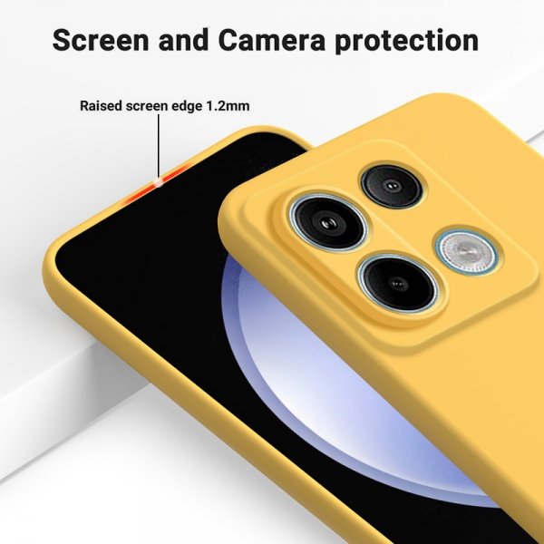 Xiaomi Redmi Note 13 Pro 5G Case with Strap Silicone Yellow