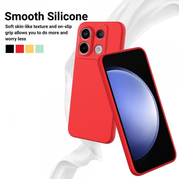 Xiaomi Redmi Note 13 Pro 5G Case with Strap Silicone Red